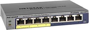 8-Port Poe Gigabit Ethernet Plus Switch (Gs108pev3)Managed, With 4 X Poe @ 53W, Desktop Or Wall Mount, And Limited Lifetime Protection