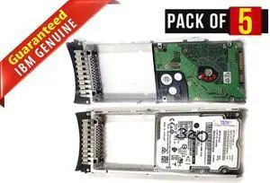 (NOT FOR HOME PC!) Lot of 5 98Y6320 IBM 300GB SAS 6G 15K SFF SED HDD Hard Disk Drive FOR DS8000