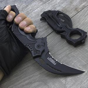 8" KARAMBIT SPRING ASSISTED FOLDING TACTICAL POCKET KNIFE Blade Open Assist EDC