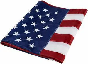 3'x5' ft American Flag Sewn Stripes Embroidered Stars Brass Grommets USA US U.S.