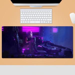 SA Cyberpunk mouse pad thick accessory locked edge mouse pad anime gaming esports mats keyboard mouse mat gamer