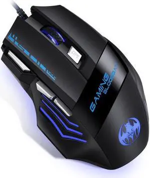 GAMING BLOODBAT GM02 7 Keys USB Wired Optoelectronics Game Mouse Digital Respiratory Lights Mouse