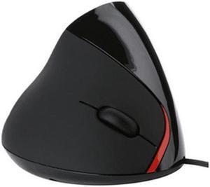 JSY-12 5 Keys USB Wired Vertical Mouse Ergonomic Wrist Brace Optical Mouse (Black)