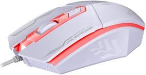 Chasing Leopard 199 USB 1600DPI Three-speed Adjustable LED Backlight Wired Optical Gaming Mouse, Length: 1.3m (White)