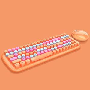 MOFii Candy XR Color Wireless Keyboard And Mouse Set (Vital Orange)