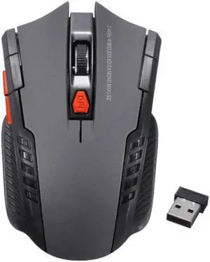 6-keys 2.4G 1600DPI Three-speed Adjustable Wireless Office Mouse (Silver Grey)