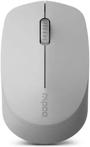 Rapoo M100G 2.4GHz 1300 DPI 3 Buttons Office Mute Home Small Portable Wireless Bluetooth Mouse (Light Gray)