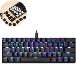 MOTOSPEED CK61 61 Keys  Wired Mechanical Keyboard RGB Backlight with 14 Lighting Effects, Cable Length: 1.5m BOX Shaft