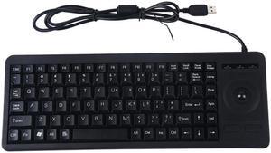 DS-8900 USB Interface Prevent Water Splashing Laser Engraving Character One-piece Wired Trackball Keyboard, Length: 1.5m