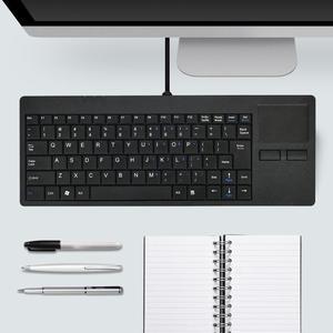 MC-818 82 Keys Touch-pad Ultra-thin Wired Computer Keyboard