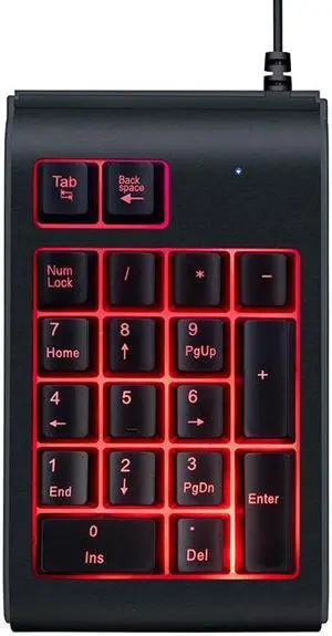 MC Saite 529 19 Keys Wired Three-color Backlight Numeric Keyboard