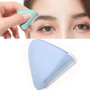 2 PCS/Box Small Triangular Eyebrow Trimmer 2 PCS Purple + Green (Purple + Green)