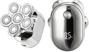 VGR V-395 2 in 1 Six-blades Intelligent Digital Display Electric Shaver V-395