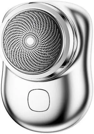 Electric Mini Shaver USB Rechargeable Waterproof Portable Razor Mini (Silver)
