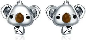 Koala Sterling Silver Ladies Gemstone Earrings SCE381