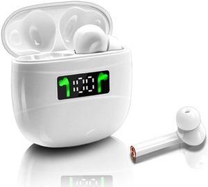J3 Pro TWS Hifi Wireless Bluetooth 5.2 Earphone LED Display Waterproof Sports Gaming Headset Noise Earbuds(Black) (White)