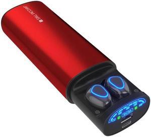 JAKCOM TWS2 Bluetooth 5.0 2 In 1 True Wireless Bluetooth Earphone Power Bank (Red)