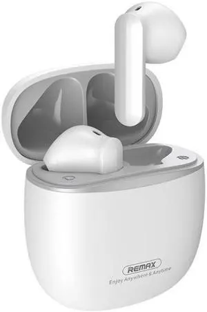 Remax TWS-37 Bluetooth 5.1 True Wireless Stereo Music Bluetooth Earphone(White) (White)