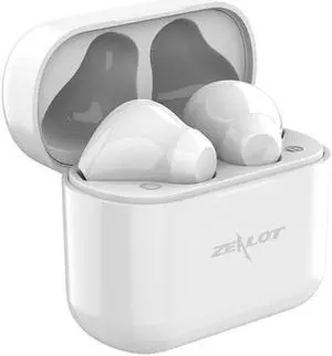 ZEALOT T3 Bluetooth 5.0 TWS Wireless Bluetooth Earphone with Charging Box, Support Touch & Call & Power Display (White)