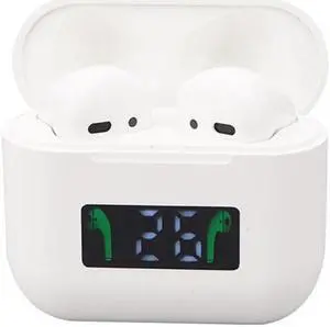 Pro 8 In-ear Touch Digital Display TWS Mini Wireless Bluetooth Earphone (White)