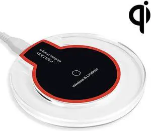 FANTASY wireless charger  for iPhone 8 / 8 Plus / X &  All QI Standard Compatible Devices Galaxy S5 / S4 / Note 4 / 3, etc (Black)
