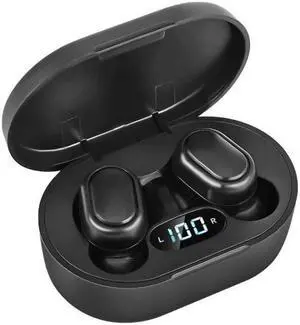 E7s Digital Sports Waterproof TWS Bluetooth 5.0 In-Ear Headphones E7s (Black) (Black)