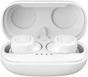 REMAX TWS-2S Bluetooth 5.0 Stereo True Wireless Bluetooth Earphone with Charging Box(Black) (White)