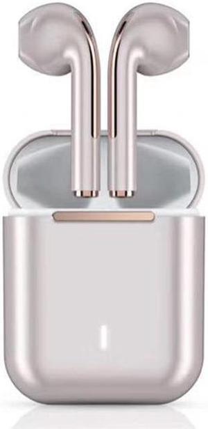 J18 Bluetooth 5.0 TWS Wireless Binaural Bluetooth Earphone with Charging Box (Rose Gold)