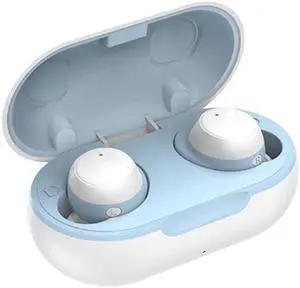 TWS-22 Bluetooth 5.0 In-Ear Sports Waterproof Noise Cancelling Touch Control Mini Headphones (White)