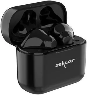 ZEALOT T3 Bluetooth 5.0 TWS Wireless Bluetooth Earphone with Charging Box, Support Touch & Call & Power Display (Black)