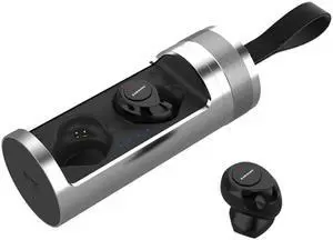 SARDiNE F8 TWS Bluetooth V5.0 Wireless Stereo Earphones with Charging Box (Silver)