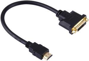 30cm HDMI Male to 24+1 DVI Female Adapter Cable