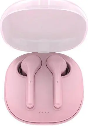K88 Bluetooth 5.0 TWS Touch Binaural Wireless Stereo Sports Bluetooth Earphone with Charging Box (Pink)