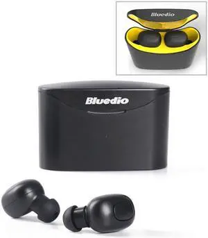 Bluedio TWS T-elf Bluetooth Version 5.0 In-Ear Bluetooth Headset with Headphone Charging Cabin (Yellow)