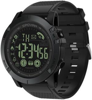 PR1-2 1.24 inch IP68 Waterproof Sport Smart Watch, Support Bluetooth / Sleep Monitor / Call Reminder (Black)