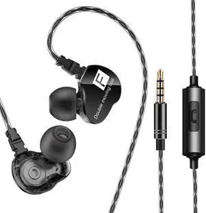 QKZ CK9 HiFi In-ear Four Unit Sports Music Headphones (Black)