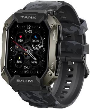 TANK M1 1.72 TFT Screen Smart Watch, Support Sleep Monitoring / Heart Rate Monitoring (Camouflage Black)