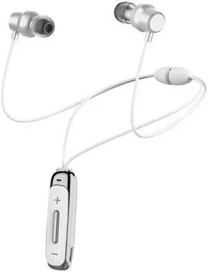 BT315 Sport Bluetooth Headset Wireless Stereo Earphone Bluetooth 4.1 Earpiece With Mic Sport Bass Magnetic Necklace Earpiece (White)
