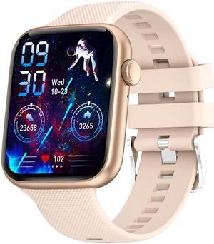 HT15 1.85 inch Silicone Band IP67 Waterproof Smart Watch, Support Bluetooth Calling / Sleep Monitoring (Gold)