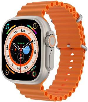 S800 Ultra Max 1.96 inch TFT Screen Smart Watch, Support Heart Rate / Blood Pressure Monitoring (Orange)