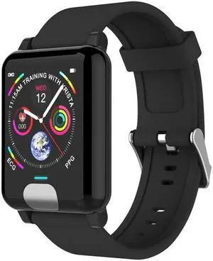 E04 1.3 inches IPS Color Screen Smart Watch IP67 Waterproof, TPU Watchband, Support Call Reminder / Heart Rate Monitoring / Blood Pressure Monitoring / Remote Care / Multiple Sport Modes (Bl