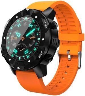 S3 1.39 inch OLED Screen Display Bluetooth Smart Watch, IP67 Waterproof, Support Compass / Heart Rate Monitor / SIM Card / GPS Navigation, Compatible with Android and iOS Phones (Orange)