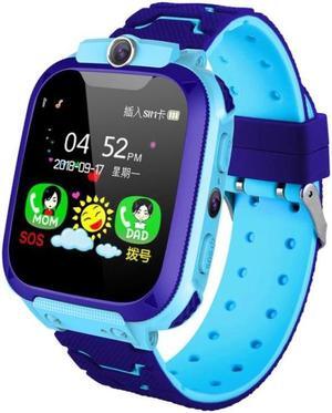 Q12 1.44 inch Color Screen Smartwatch for Children, Not Waterproof, Support LBS Positioning / Two-way Dialing / SOS / Voice Monitoring / Setracker APP (Blue) Black