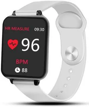 B57 1.3 inch IPS Color Screen Smart Watch IP67 Waterproof,Support Message Reminder / Heart Rate Monitor / Sedentary Reminder / Blood Pressure Monitoring/ Sleeping Monitoring (White)