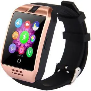 Q18 1.54 inch TFT Screen MTK6260A 360MHz Bluetooth 3.0 Smart Watch Phone, 128M + 64M Memory (Gold)