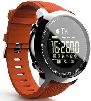 Lokmat MK18 1.1 inch Circle Screen IP68 Waterproof Smart Watch, Support Information Reminder / Remote Camera / Walking Motion Monitor (Orange)