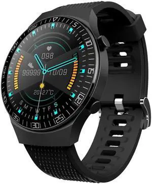 M88 Smart Watch for Men, Support Heart Rate / Blood Pressure / Oxygen Monitoring & Sleep Monitoring & Sedentary Reminder (Black)