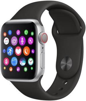 H55Pro 1.4 inch TFT Screen Smart Bluetooth Watch, Support Sleep Monitor / Heart Rate Monitor / Blood Pressure Monitor, Style: Silicone Strap (Silver Black)