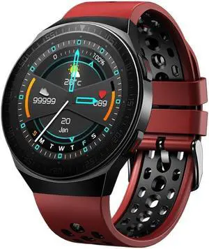MT3 1.28 inch TFT Screen IP67 Waterproof Smart Watch, Support Bluetooth Call / Sleep Monitoring / Heart Rate Monitoring (Red)