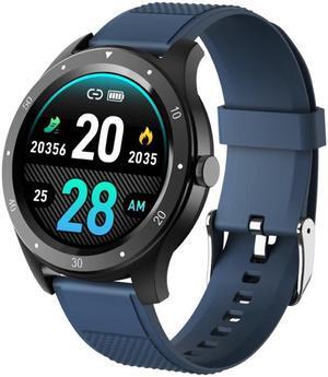 S6 1.3 inch IPS Color Screen Smart Watch, Support Heart Rate Monitoring / Blood Pressure Monitoring / Sleep Monitoring / Female Physiological Cycle (Blue) Black